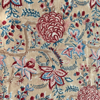 Blush Multicolour Floral Hand Block Print Cotton Bedspread – Blush
