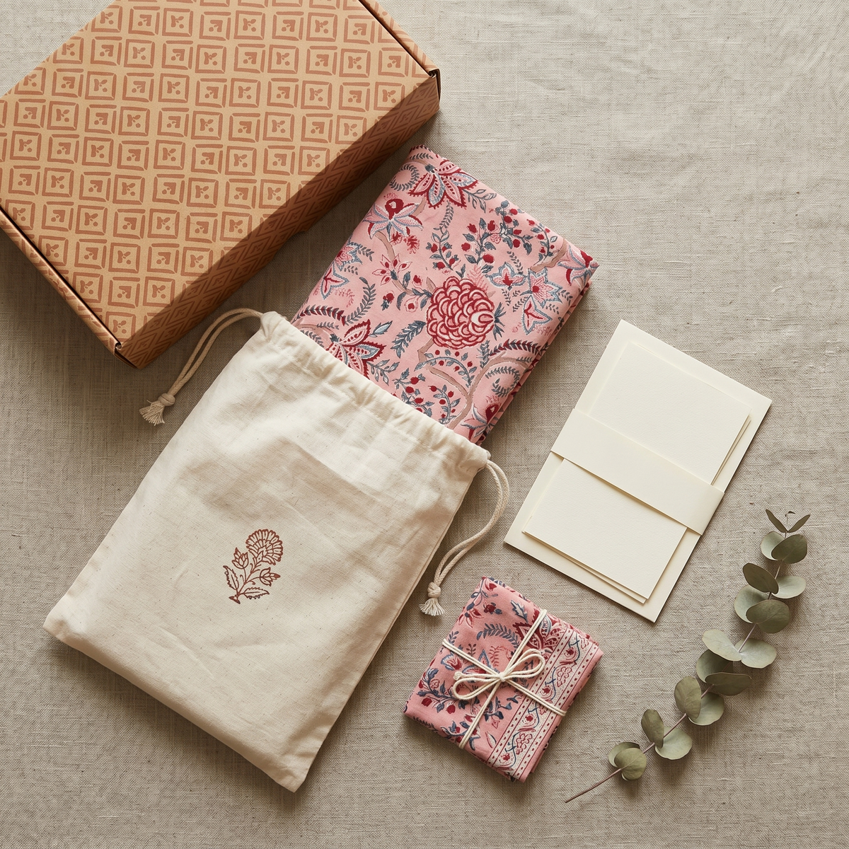 Blush Multicolour Floral Hand Block Print Cotton Bedspread – Blush