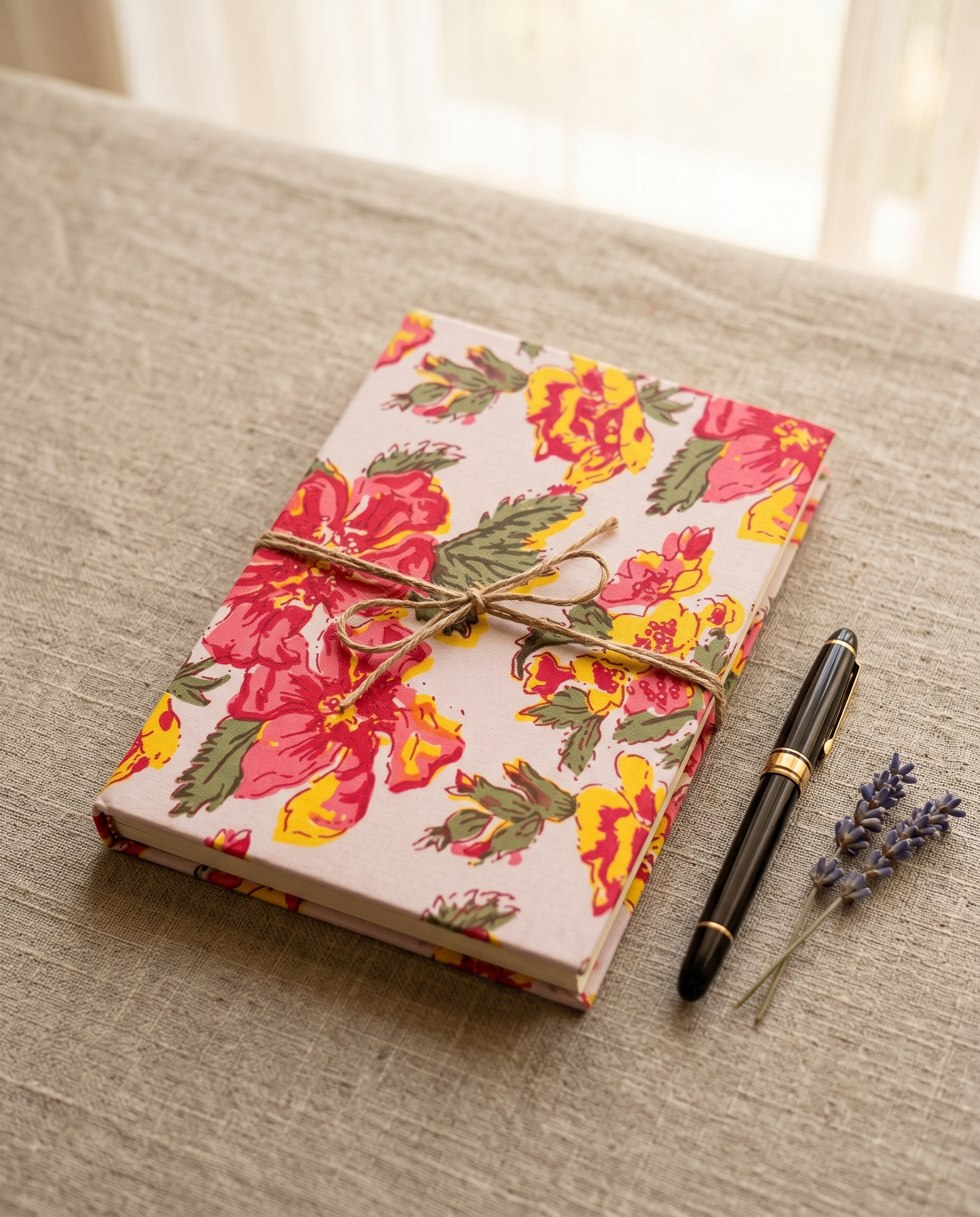 Hand Block Print Cotton Journal – Handmade Paper Diary