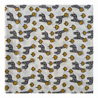 Bagru Daboo Block Print Cotton Fabric – Grey Giraffe Novelty