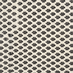 Bagru Daboo Block Print Cotton Fabric – Ivory & Black Buti