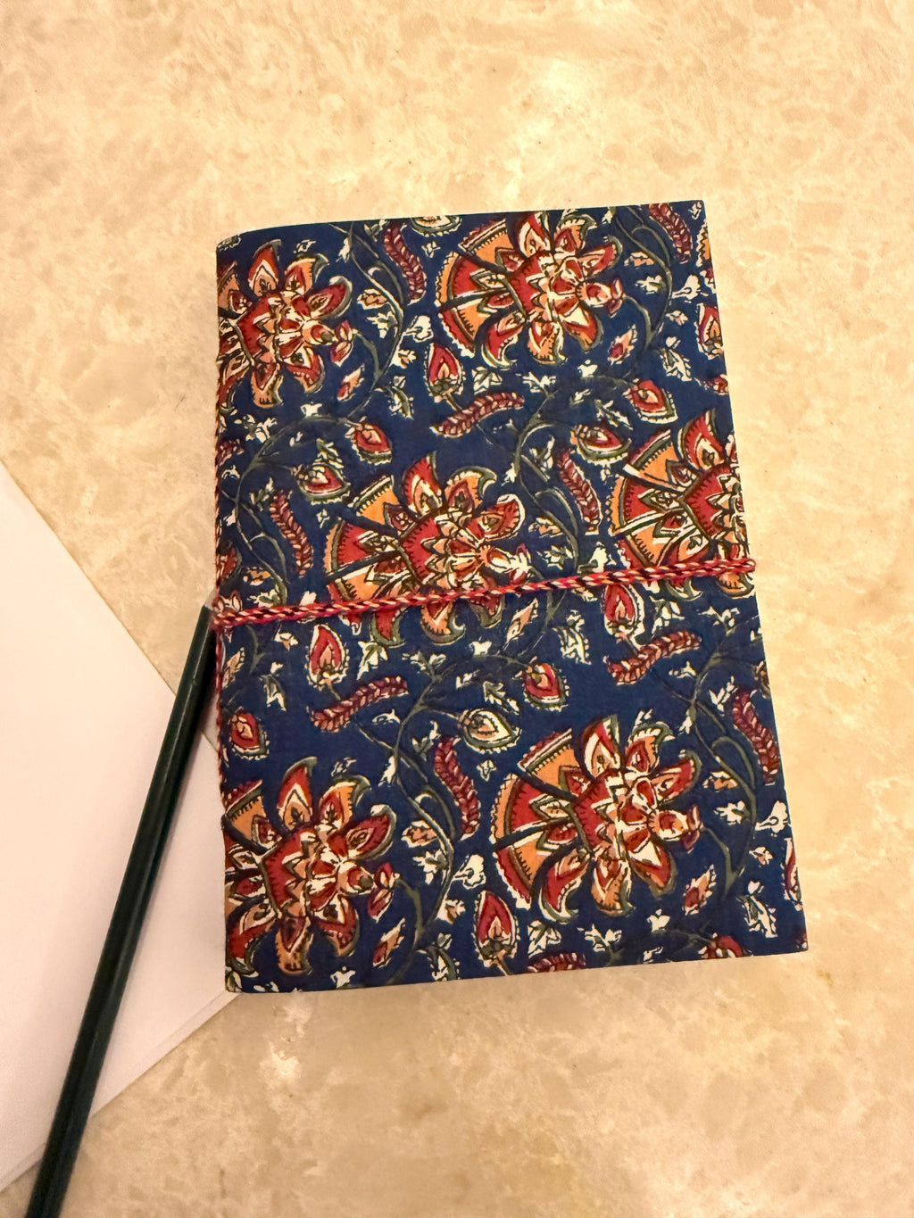Hand Block Print Handmade Paper Diary, Handmade Journal Notebook, Artisan Writing Journal, Sustainable Gift