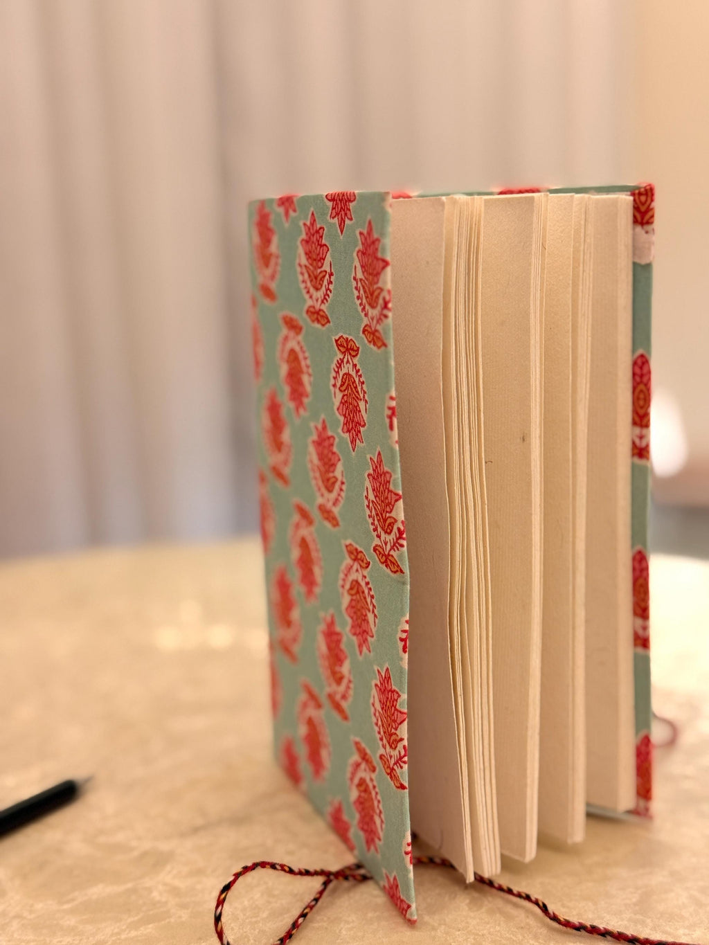 Hand Block Print Handmade Paper Diary, Handmade Journal Notebook, Artisan Writing Journal, Sustainable Gift