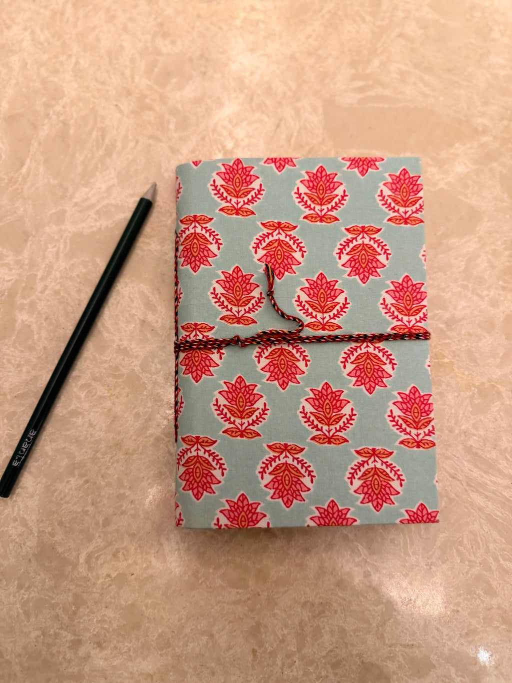 Hand Block Print Handmade Paper Diary, Handmade Journal Notebook, Artisan Writing Journal, Sustainable Gift