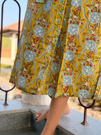 Hand Block Print Cotton Bathrobe, Natural Dye Kimono Robe, Lightweight Spa Robe, Handmade Gift for Her or Him