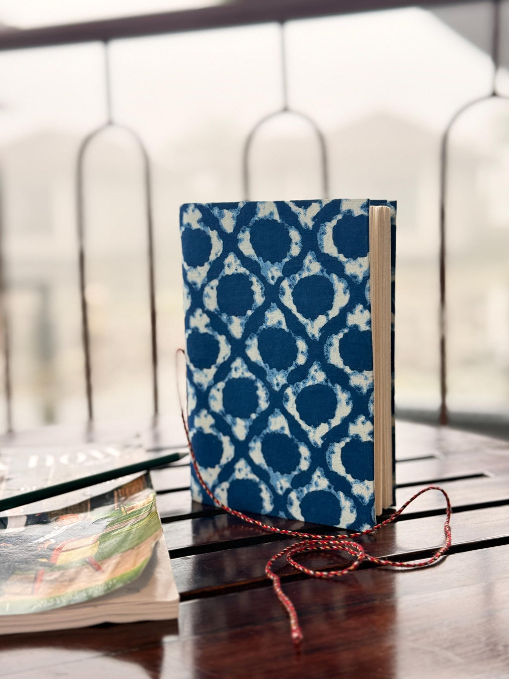 Handmade Indigo Block Print Diary | Handcrafted Fabric Journal | Artisan Notebook for Writing, Sketching & Gifting