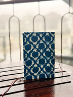 Handmade Indigo Block Print Diary | Handcrafted Fabric Journal | Artisan Notebook for Writing, Sketching & Gifting