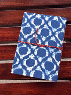 Handmade Indigo Block Print Diary | Handcrafted Fabric Journal | Artisan Notebook for Writing, Sketching & Gifting