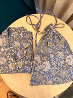 Hand Block Print Cotton Coord Set, Matching Top and Pants Set, Handmade Loungewear Set, Comfortable Summer Outfit