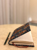 Hand Block Print Handmade Paper Diary, Handmade Journal Notebook, Artisan Writing Journal, Sustainable Gift