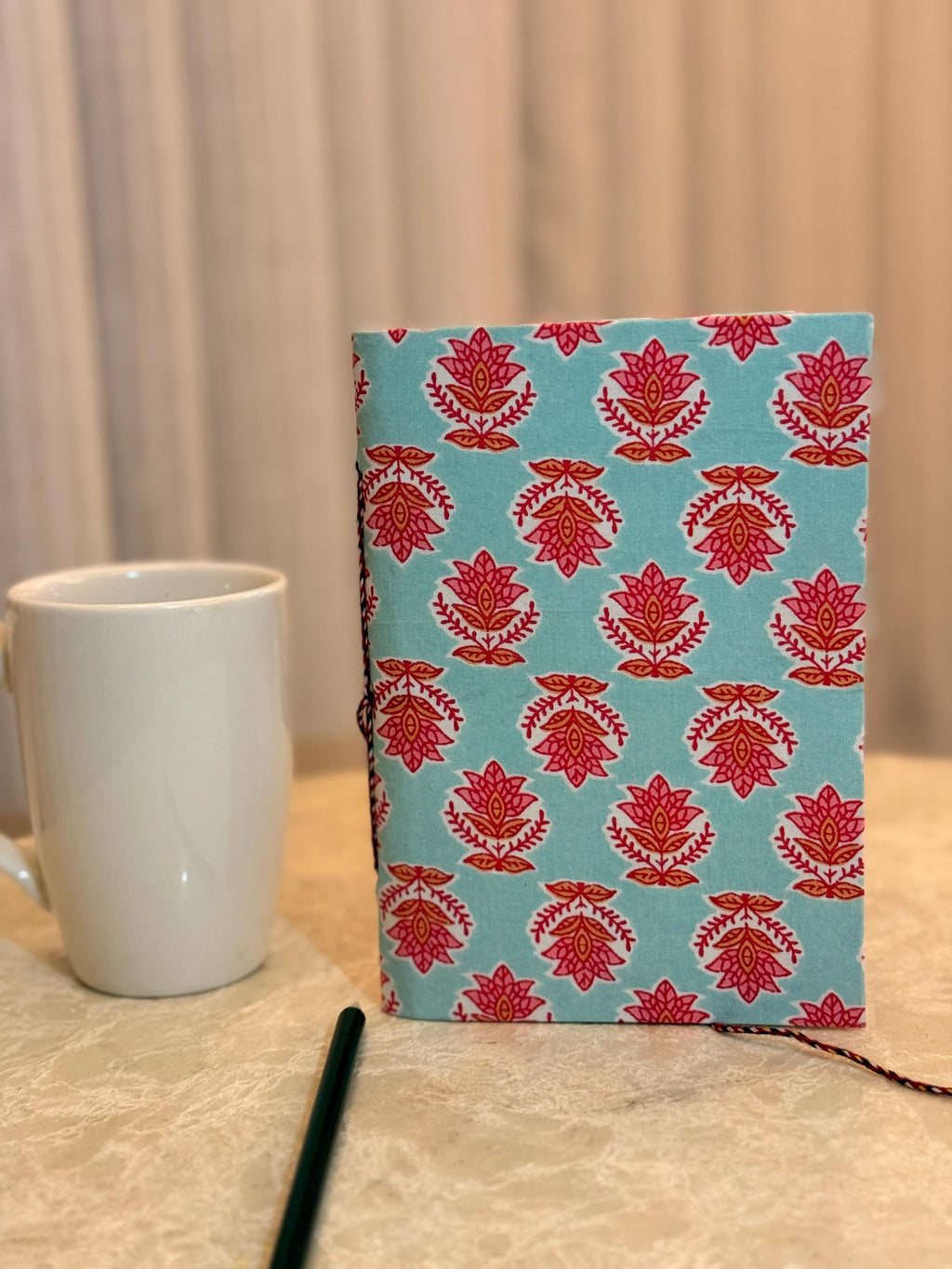 Hand Block Print Handmade Paper Diary, Handmade Journal Notebook, Artisan Writing Journal, Sustainable Gift