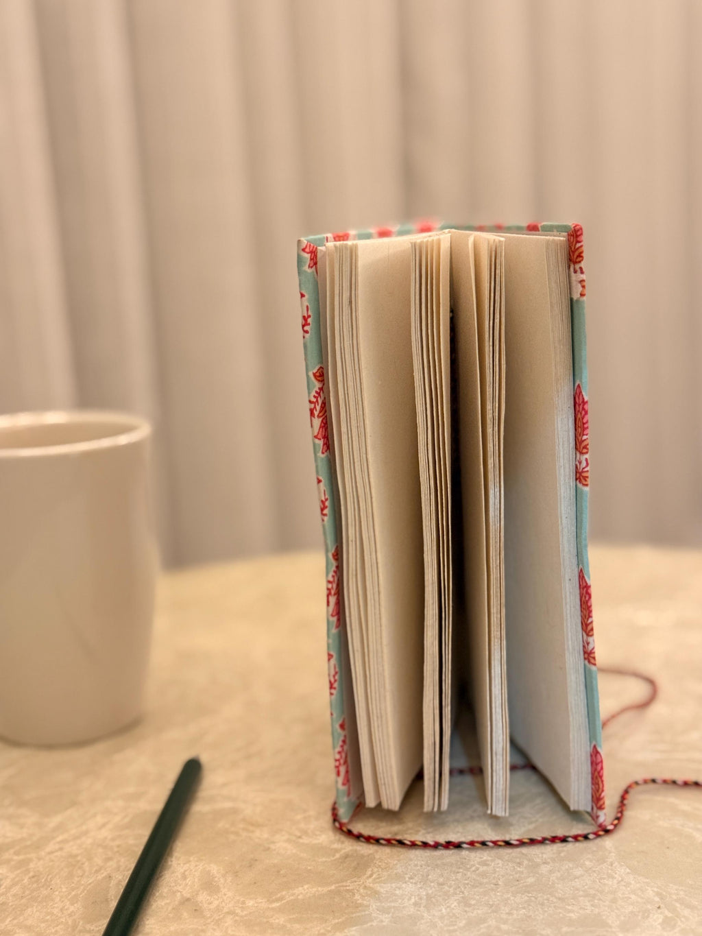 Hand Block Print Handmade Paper Diary, Handmade Journal Notebook, Artisan Writing Journal, Sustainable Gift