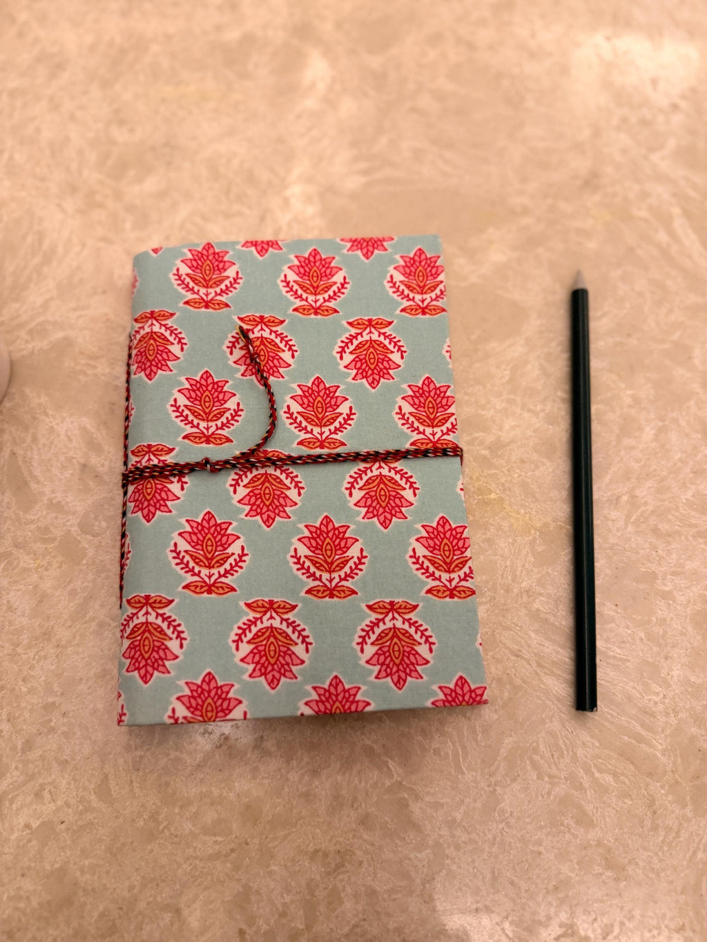 Hand Block Print Handmade Paper Diary, Handmade Journal Notebook, Artisan Writing Journal, Sustainable Gift