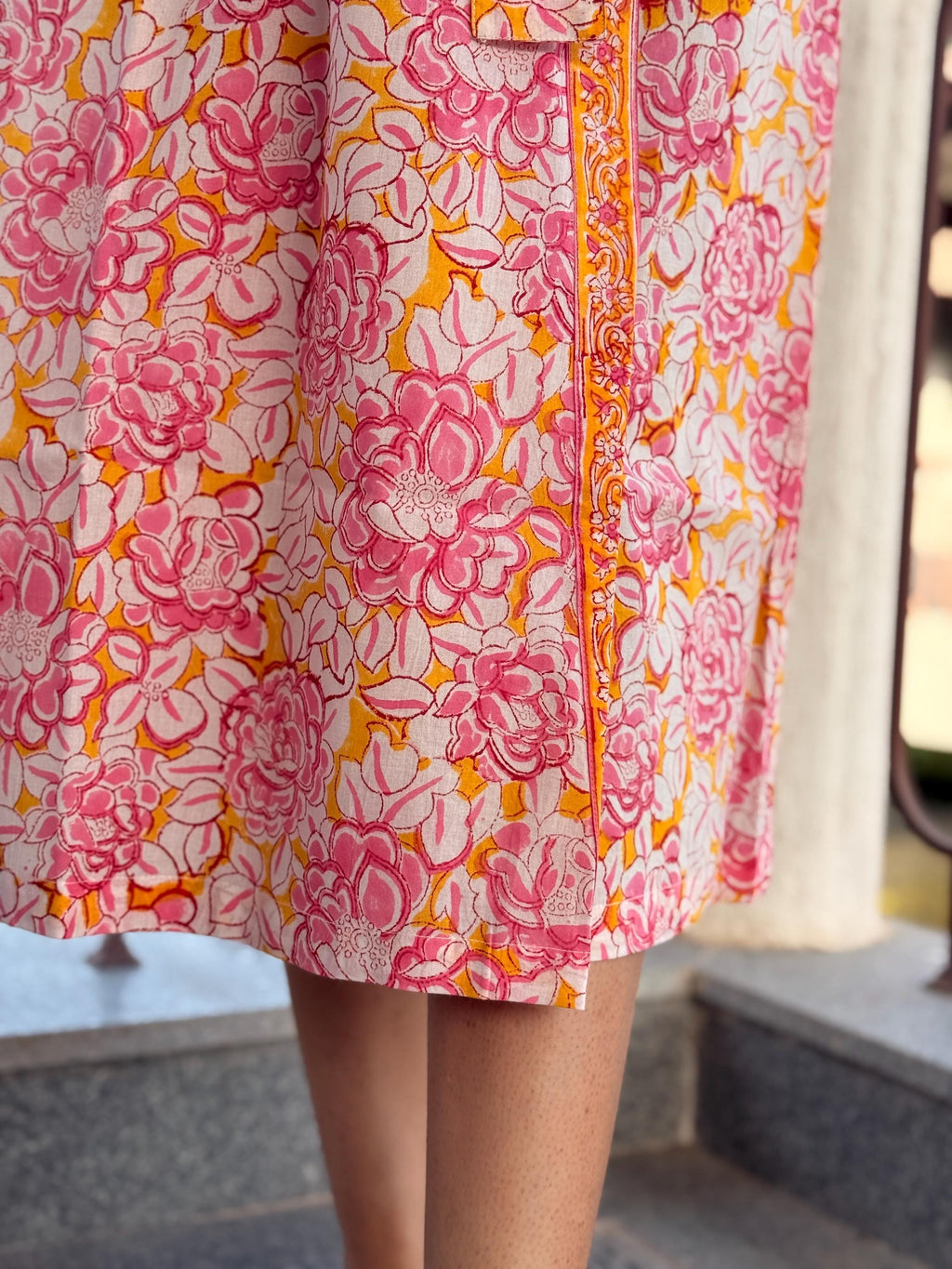 Hand Block Print Cotton Bathrobe, Natural Dye Kimono Robe, Lightweight Spa Robe, Handmade Gift for Her or Him