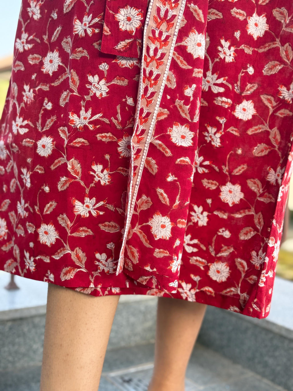 Hand Block Print Cotton Bathrobe, Natural Dye Kimono Robe, Lightweight Spa Robe, Handmade Gift for Her or Him
