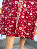 Hand Block Print Cotton Bathrobe, Natural Dye Kimono Robe, Lightweight Spa Robe, Handmade Gift for Her or Him