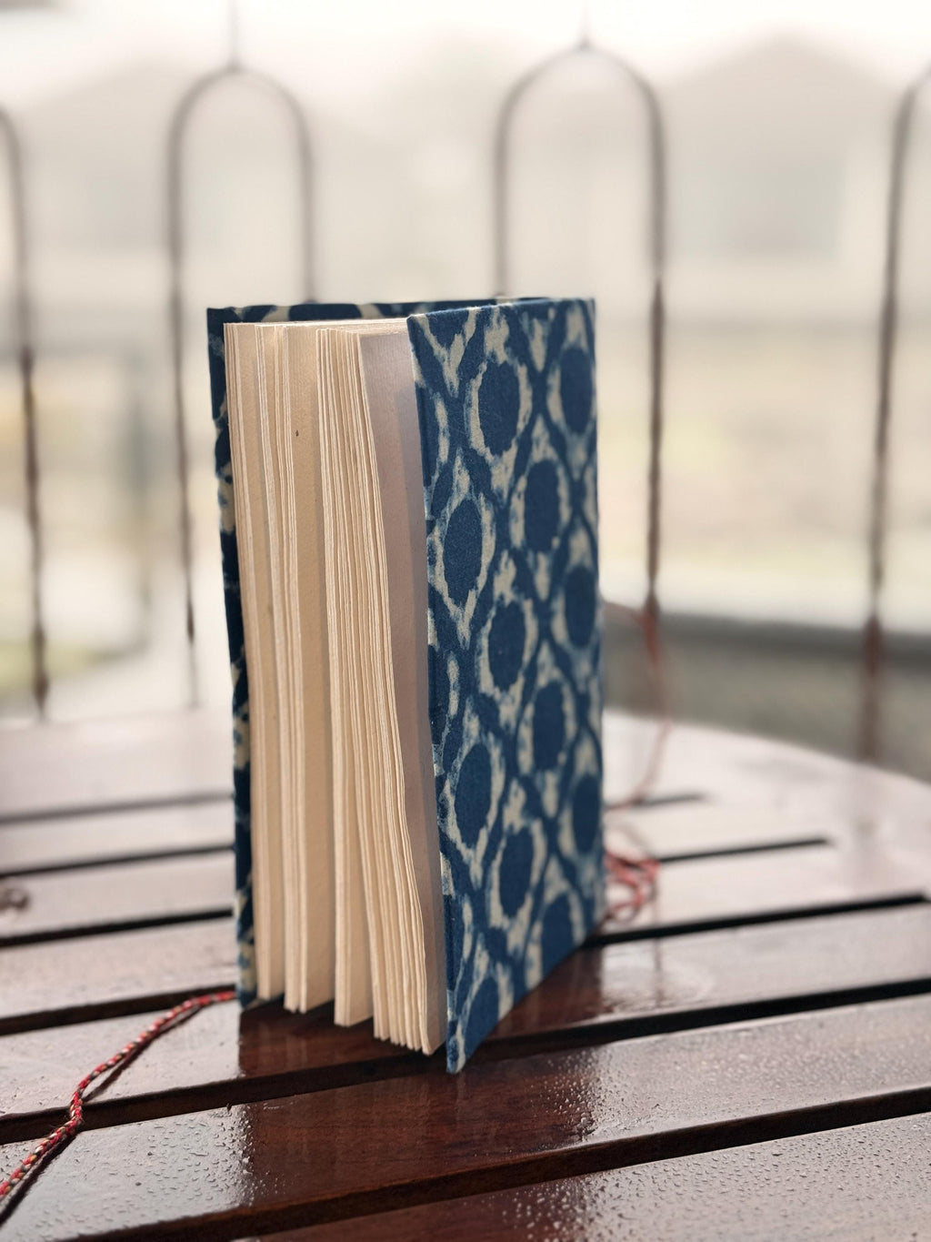 Handmade Indigo Block Print Diary | Handcrafted Fabric Journal | Artisan Notebook for Writing, Sketching & Gifting