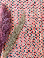 Hand Block Print Cotton Running Fabric, Natural Dye Fabric by the Yard, Handmade Indian Textile, Sewing Craft Fabric