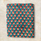 Hand Block Print Cotton Running Fabric, Natural Dye Fabric by the Yard, Handmade Indian Textile, Sewing Craft Fabric