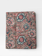 Hand Block Print Cotton Running Fabric, Natural Dye Fabric by the Yard, Handmade Indian Textile, Sewing Craft Fabric