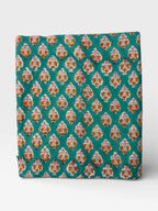 Hand Block Print Cotton Running Fabric, Natural Dye Fabric by the Yard, Handmade Indian Textile, Sewing Craft Fabric