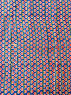 Hand Block Print Cotton Running Fabric, Natural Dye Fabric by the Yard, Handmade Indian Textile, Sewing Craft Fabric