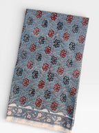 Hand Block Print Cotton Running Fabric, Natural Dye Fabric by the Yard, Handmade Indian Textile, Sewing Craft Fabric