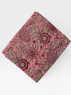 Hand Block Print Cotton Running Fabric, Natural Dye Fabric by the Yard, Handmade Indian Textile, Sewing Craft Fabric