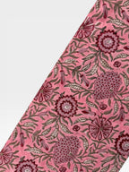 Hand Block Print Cotton Running Fabric, Natural Dye Fabric by the Yard, Handmade Indian Textile, Sewing Craft Fabric