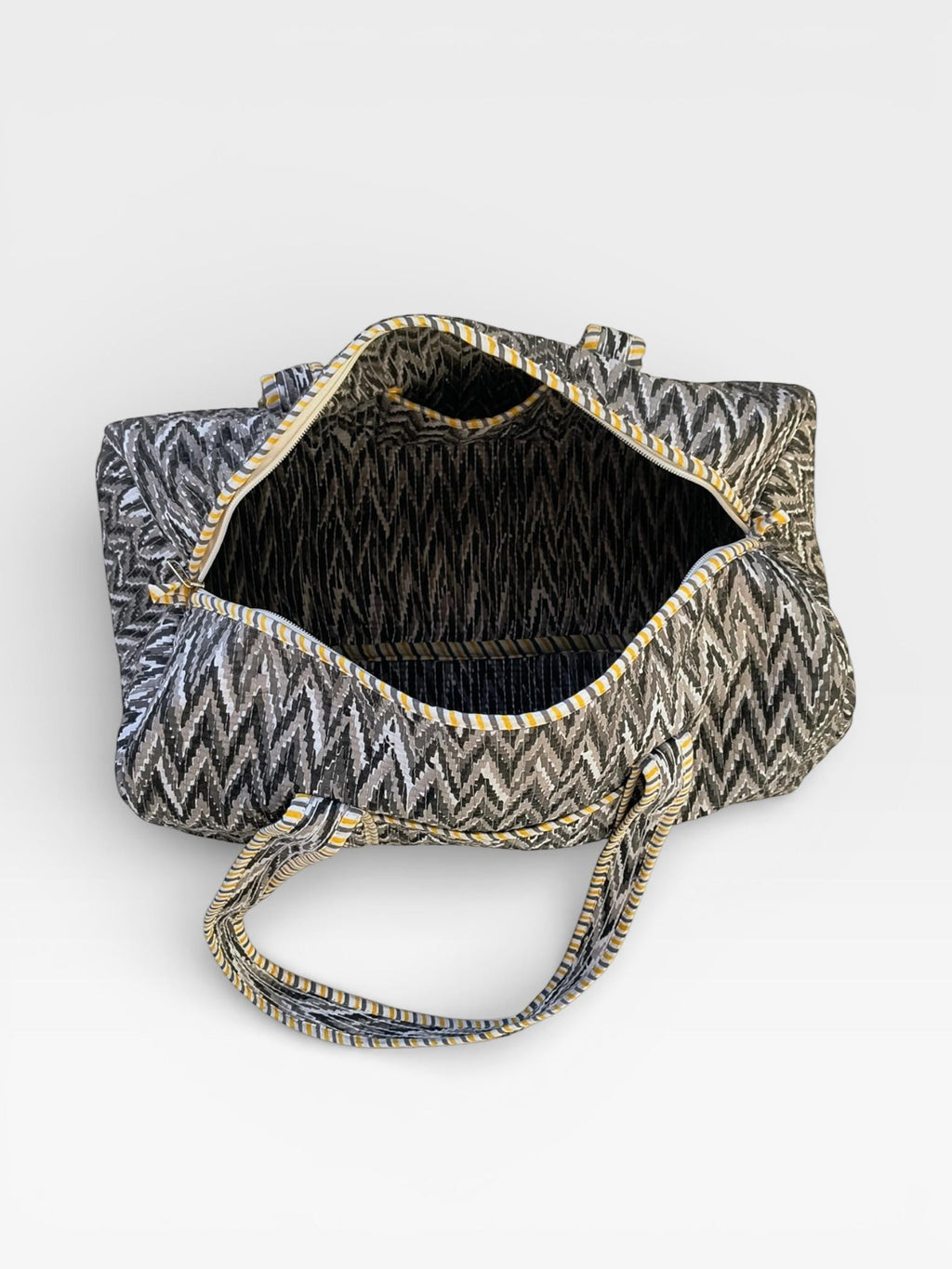 Block Print Quilted Duffle Bag, Handmade Cotton Weekender Bag, Indian Blockprint Travel Bag, Boho Overnight Bag, Gym Yoga Bag