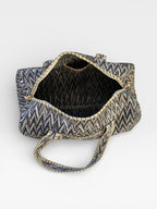 Block Print Quilted Duffle Bag, Handmade Cotton Weekender Bag, Indian Blockprint Travel Bag, Boho Overnight Bag, Gym Yoga Bag
