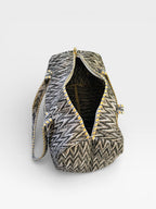 Block Print Quilted Duffle Bag, Handmade Cotton Weekender Bag, Indian Blockprint Travel Bag, Boho Overnight Bag, Gym Yoga Bag