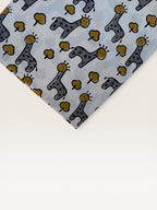 Bagru Hand Block Print Cotton Fabric – Natural Dye Cute Giraffe Print – Kids Animal Print Fabric – Vegetable Dyed Indian Cotton by Yard