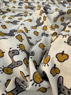 Bagru Hand Block Print Cotton Fabric – Natural Dye Cute Giraffe Print – Kids Animal Print Fabric – Vegetable Dyed Indian Cotton by Yard