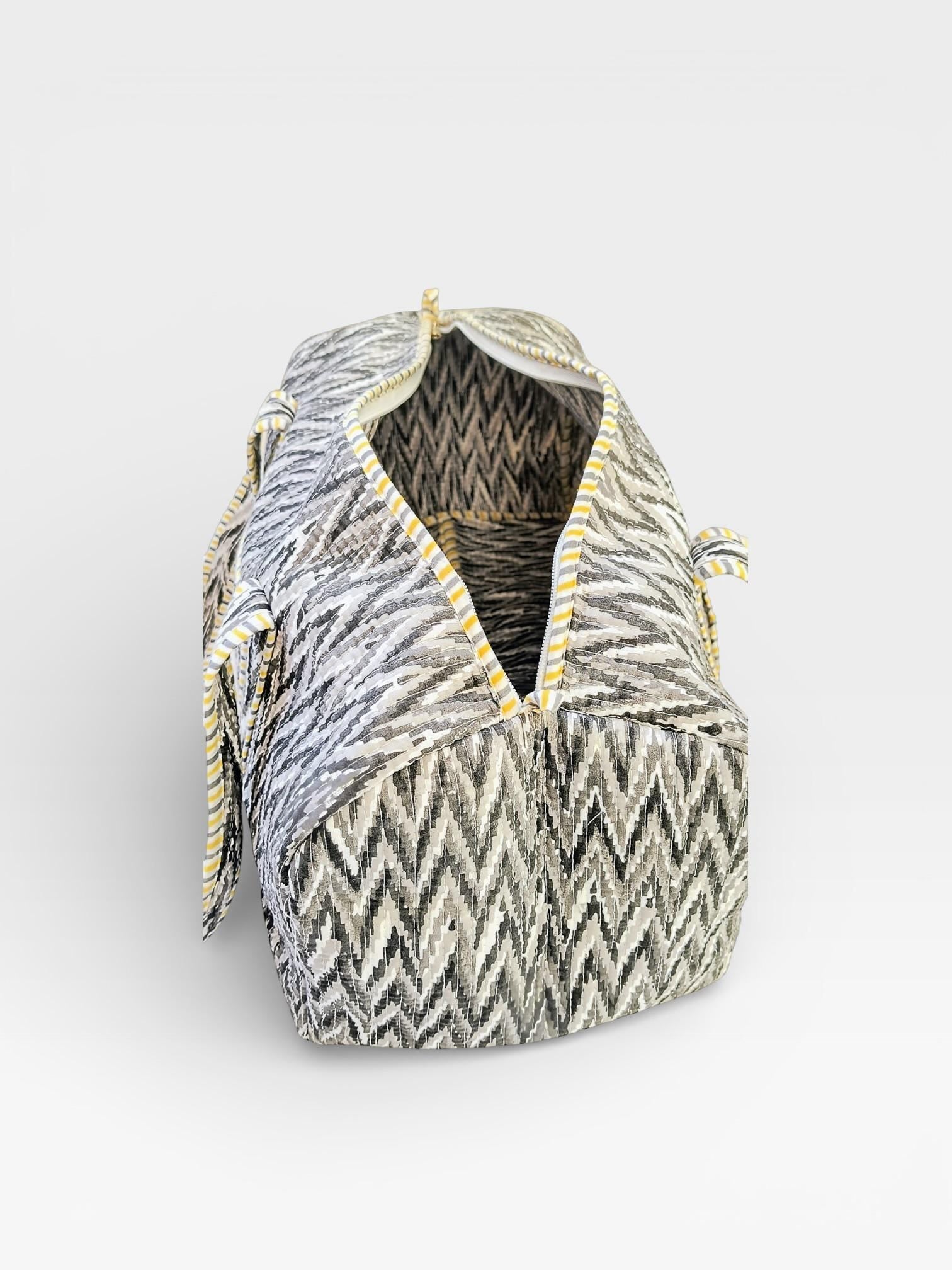 Block Print Quilted Duffle Bag, Handmade Cotton Weekender Bag, Indian Blockprint Travel Bag, Boho Overnight Bag, Gym Yoga Bag