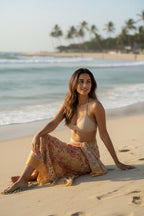 Handmade Cotton Block Print Sarong – Floral Jaipuri Beach Wrap – Indian Hand Block Printed Pareo – Boho Summer Cover Up – Lightweight Sarong