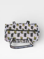 Hand Block Print Cotton Duffle Bag, Waffle Fabric Travel Bag, Handmade Weekend Bag, Lightweight Gym Bag, Eco Friendly Gift
