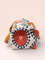 Handmade Jaipuri Block Print Duffle Bag – Quilted Cotton Weekender Bag – Floral Travel Bag – Indian Blockprint Overnight Bag – Gift for Her
