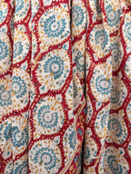 Red Boho Medallion Print Sarong – Handmade Cotton Beach Wrap, Bohemian Pareo, Lightweight Swim Cover Up, Resort Wear Sarong, Summer  Wrap