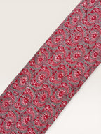 Red Floral Paisley Hand Block Print Cotton Fabric by Yard, Indian Running Fabric, Jaipur Block Print Textile for Dress,Quilting & DIY Sewing