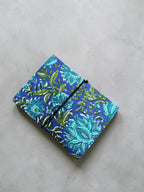 Handmade Blue Floral Block Print Diary | Cotton Fabric Journal | Travel Notebook | Artisan Handmade Notebook | Gift for Writers & Students