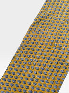 Mustard Yellow & Indigo Blue Floral Block Print Cotton Fabric | Hand Block Printed Indian Cotton | Boho Floral Fabric by Yard