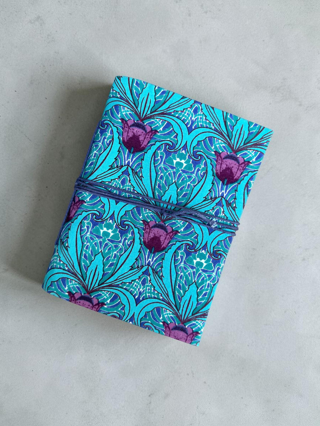 Handmade Block Print Diary Journal | Floral Fabric Notebook | Vintage Style Writing Journal | Travel Diary Gift | Artisan Handmade Notebook