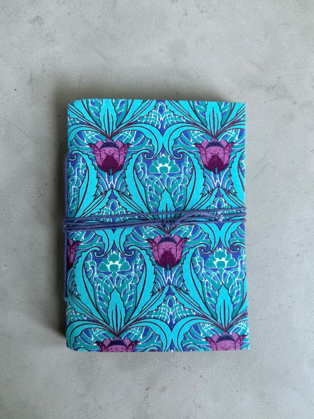 Handmade Block Print Diary Journal | Floral Fabric Notebook | Vintage Style Writing Journal | Travel Diary Gift | Artisan Handmade Notebook