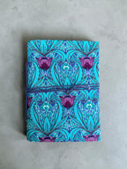 Handmade Block Print Diary Journal | Floral Fabric Notebook | Vintage Style Writing Journal | Travel Diary Gift | Artisan Handmade Notebook
