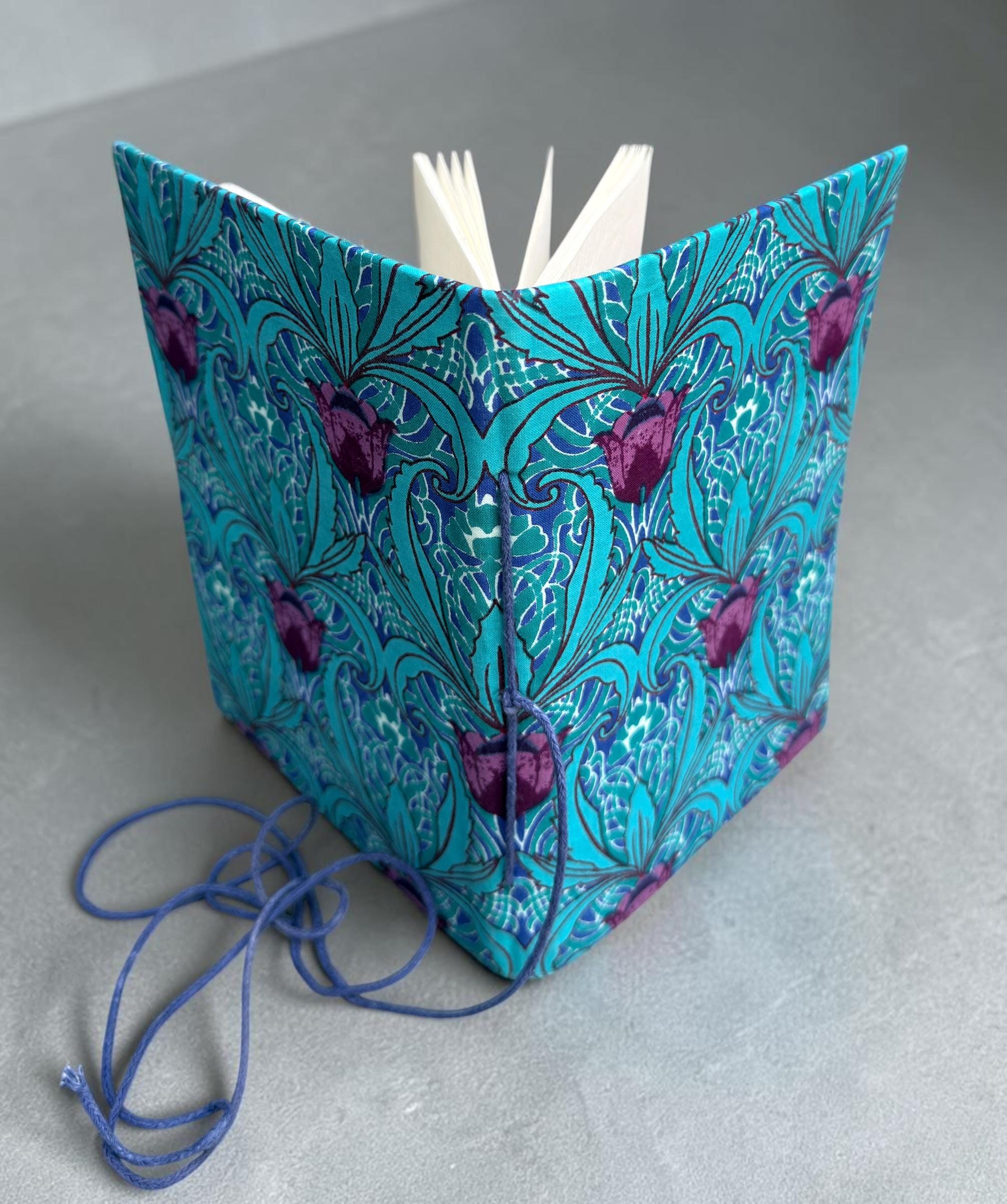 Handmade Block Print Diary Journal | Floral Fabric Notebook | Vintage Style Writing Journal | Travel Diary Gift | Artisan Handmade Notebook
