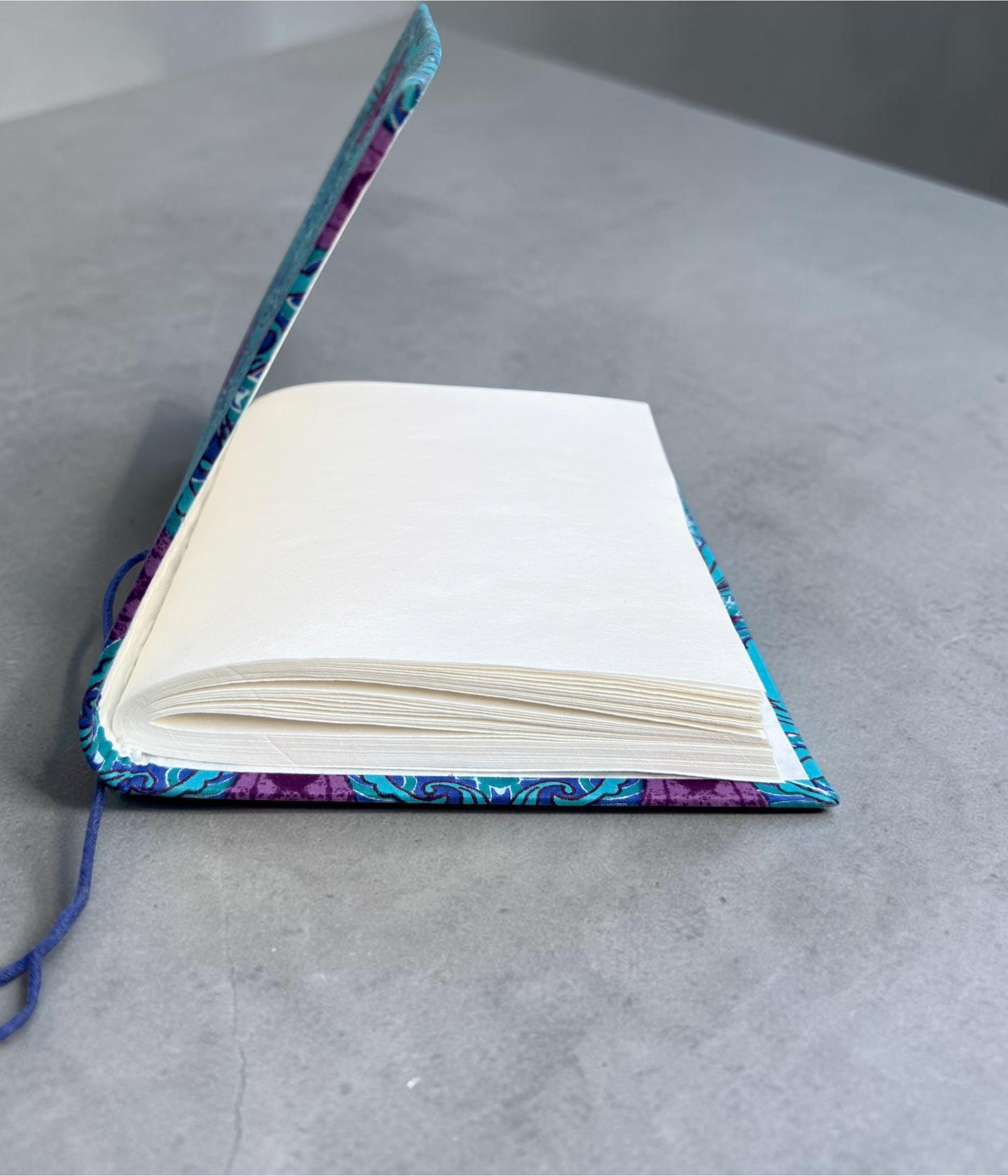 Handmade Block Print Diary Journal | Floral Fabric Notebook | Vintage Style Writing Journal | Travel Diary Gift | Artisan Handmade Notebook