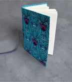 Handmade Block Print Diary Journal | Floral Fabric Notebook | Vintage Style Writing Journal | Travel Diary Gift | Artisan Handmade Notebook