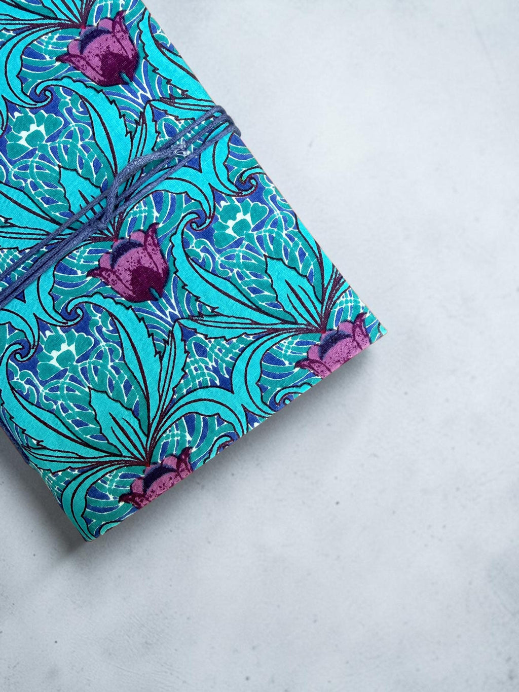 Handmade Block Print Diary Journal | Floral Fabric Notebook | Vintage Style Writing Journal | Travel Diary Gift | Artisan Handmade Notebook