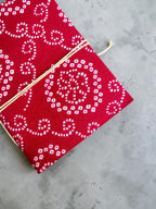 Handmade Pink Block Print Diary | Bandhani Style Fabric Journal | Travel Notebook | Artisan Handmade Notebook | Gift for Writers & Creatives